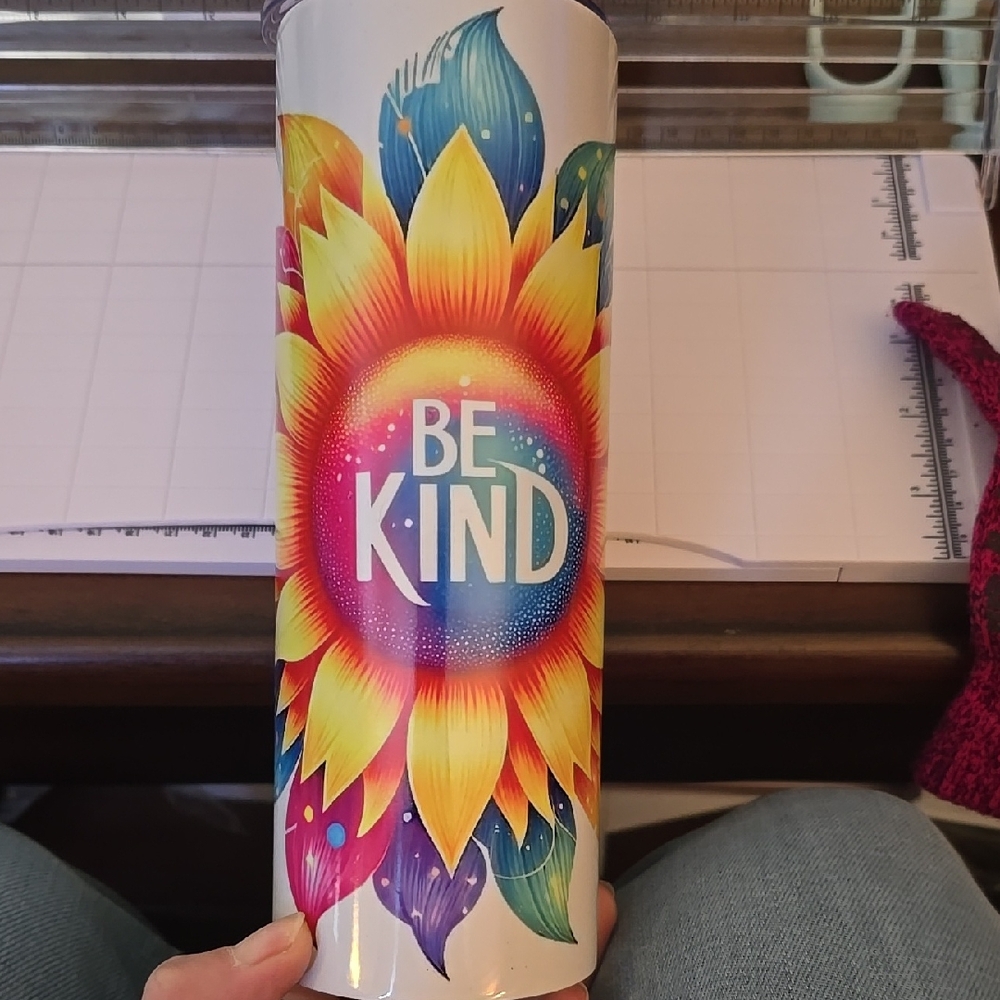 Colorful 'Be Kind' Tumbler